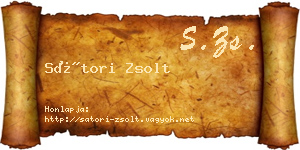 Sátori Zsolt névjegykártya