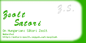 zsolt satori business card